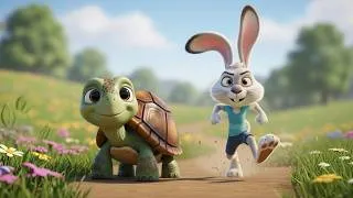 Thumbnail: Fast Doesn't Always Win | Tortoise vs Hare Race | Educational Kids Songs | Sing N Clap