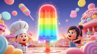 Thumbnail: Pick Your Color, Don't Delay! | Rainbow Popsicle Cafe Song | Toddler Learning