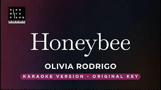 Thumbnail: Honeybee - Olivia Rodrigo (Original Key Karaoke) - Piano Instrumental Cover with Lyrics