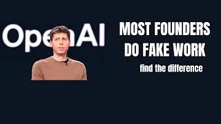 Thumbnail: Sam Altman: Most founders do fake work. Here is how to avoid.