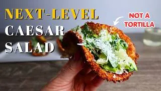 Thumbnail: I Made a Taco Shell Out of Chicken! | Caesar Salad Tacos