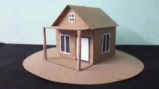 Thumbnail: Simple Cardboard House Model | How to Make a House out of Cardboard for School Project