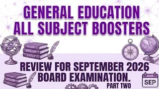 Thumbnail: SESSION 15: GENERAL EDUCATION ALL SUBJECTS LET REVIEW DRILLS 200 ITEMS FOR SEPTEMBER 2026 LET