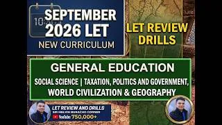 Thumbnail: GENERAL EDUCATION SEPTEMBER 2026  GEOGRAPHY, GOVERNMENT,  POLITICS SOCIAL STUDIES  LET REVIEW