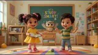 Thumbnail: Let’s Study Smart! | Fun Learning Song for Kids | Read, Write, Count & Learn!