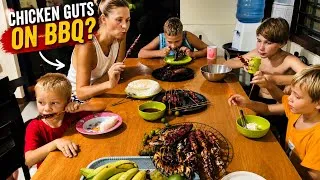Thumbnail: OUR BIG BBQ! Squid, CHICKEN INTESTINES, BONELESS SAUCE, Shish Kebab and Rice 🍖🔥