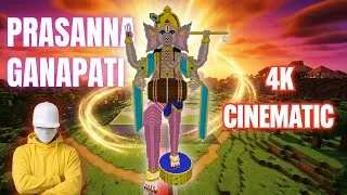 Thumbnail: PRASANNA GANAPATI in MINECRAFT 4K Cinematic Unveil | Ganesha 2026