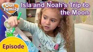Thumbnail: Isla and Noah’s Trip To The Moon | Our Family FULL EPISODES | CBEEBIES