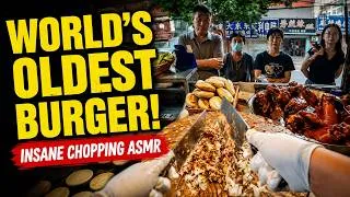 Thumbnail: The World's Oldest Burger: Crispy Roujiamo Meat-Chopping (Street Food ASMR)