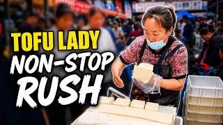 Thumbnail: Tofu Lady's Massive Rush: Slicing 3 Huge Trays Non-Stop (Street Food ASMR)