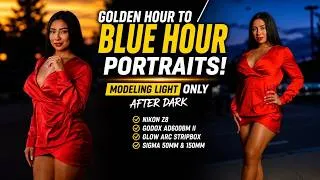 Thumbnail: I Shot Portraits After Dark Using ONLY the Godox AD600BM II Modeling Light!