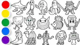 Thumbnail: Draw Amazing Italian Meme Creatures in Just Minutes! Tralalero Tralala, Tung Tung Sahur, & others