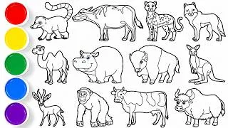 Thumbnail: Draw Amazing Animals in Minutes! Coati, Water Buffalo, Cheetah, Wolf, Camel, Hippopotamus, & others