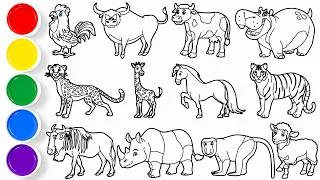 Thumbnail: Draw Amazing Animals in Minutes! Rooster, Banteng, Cow, Hippopotamus, Cheetah, Giraffe, Horse & more