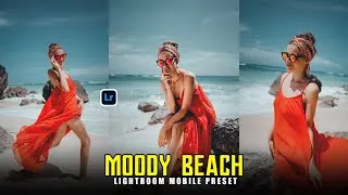 Thumbnail: Free Moody Beach Lightroom Preset | Cinematic Look for Travel Photos (2025)
