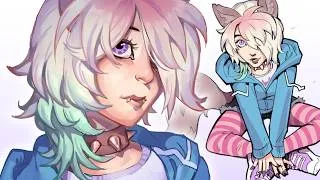 Thumbnail: I designed a Y2K wolf girl