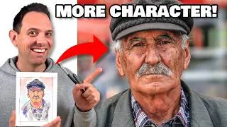 Thumbnail: How to Sketch Portraits with Character (Likeness Using Loose Ink & Watercolour)