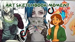 Thumbnail: Funny Art TikTok Moments 📖 Reimagined In My ART SKECHBOOK📌 PART #4