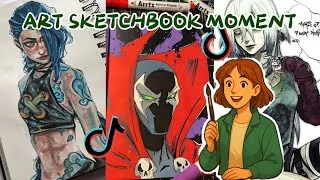Thumbnail: Funny Art TikTok Moments 📖 Reimagined In My ART SKECHBOOK📌 PART #3