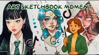 Thumbnail: Funny Art TikTok Moments 📖 Reimagined In My ART SKECHBOOK📌 PART #2