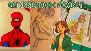 Thumbnail: Funny Art TikTok Moments 📖 Reimagined In My ART SKECHBOOK📌 PART #1