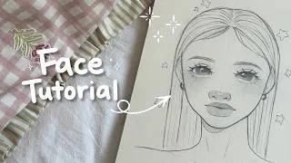 Thumbnail: ✧ How I draw a face in my style ♡ | Drawing tutorial