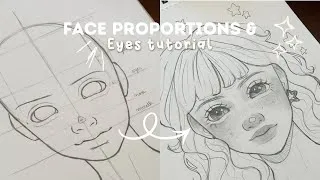 Thumbnail: Face Drawing Tutorial | Proportions + Eyes in my style 