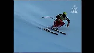 Thumbnail: Garmisch Partenkirchen: Eine meisterhafte Abfahrt von Hermann Maier auf der Kandahar! (2006-01-28)