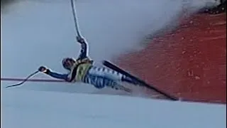 Thumbnail: Garmisch Partenkirchen: Die Kandahar CRASH Abfahrt von Peter Fill (ITA) - 2006-01-28