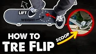 Thumbnail: How to Tre Flip - Skateboard Tricks Tutorial (Slow Motion) - How to 360 Flip