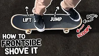 Thumbnail: How to Frontside Shove It - Beginner Skateboard Tricks Tutorial (Slow Motion)