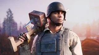 Thumbnail: 100 KILLSTREAK in Solo Vanilla Rust…