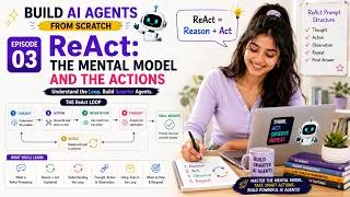 Thumbnail: ReAct Prompting Explained: Build the Reasoning Loop for AI Agents | AI Agents from Scratch–Episode 3