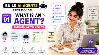 Thumbnail: What Is an AI Agent? How Do We Talk to AI Agents? | Build AI Agents from Scratch – Episode 1