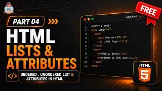 Thumbnail: HTML List Fundamentals | OL, UL & Attributes in Real Code