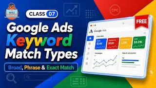 Thumbnail: Google Ads Keyword Match Types Explained | Broad, Phrase & Exact Match (2026)