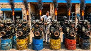 Thumbnail: EXTREME RESTORATION at a Pakistani Workshop - 6 Machines Completed in 6 Days - @Mechanical-Hands