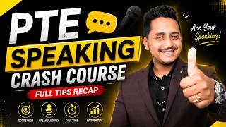 Thumbnail: 🔥 PTE Speaking Crash Course 2026 | Score 79+ in One Video 🔥