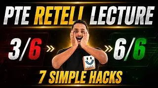 Thumbnail: 🔥 PTE Retell Lecture: 7 Simple Hacks to Score 6/6 Every Time
