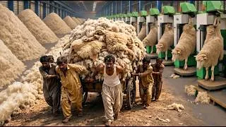 Thumbnail: How Millions of Wool Fibers Become Yarn | Journey of Yarn Manufacturing