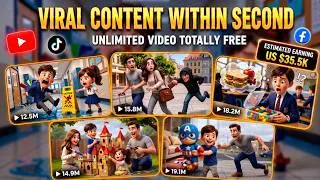 Thumbnail: Create Viral Long Videos in Seconds 🤯 | No Paid Tools, No Credits, No Watermark (I Promise!)