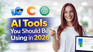Thumbnail: AI Tools You Should Be Using in 2026 | 80 Best AI Tools that Will Make You Rich in 2026