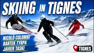 Thumbnail: Skiing with Nicolò Colombi, Bartek Tyrpa and Javier Taski in Tignes 