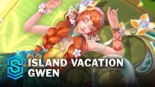 Thumbnail: Island Vacation Gwen Wild Rift Skin Spotlight