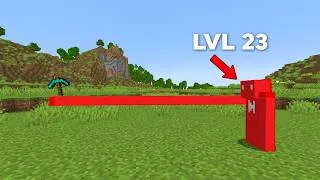 Thumbnail: Minecraft, But Your XP = Your Arm Size