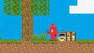 Thumbnail: Minecraft, But Everything Is 2D