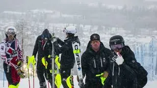 Thumbnail: Some of the best slalom skiers in the world gather in Kåbdalis November 2022