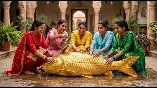 Thumbnail: World's Biggest Giant Fish Caught in Village 😱 Giant Fish Curry Story #fish 