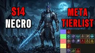 Thumbnail: S14 BEST NECRO BUILDS META TIERLIST | Diablo 4 Season 14 Necromancer S-Tier Build SKULM #skulm