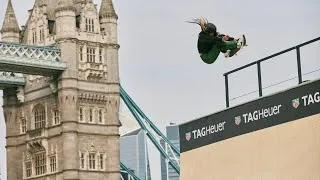 Thumbnail: Skating on the river Thames | London TAG Heuer Stunt